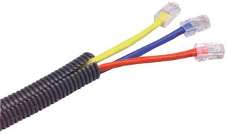 1435 - TUBING, SPLIT LOOM, 7MM, BLACK, 100FT - MULTICOMP PRO