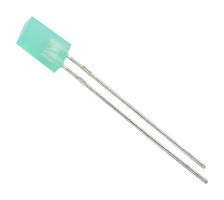 HLMP-S501 - LED, Green, Through Hole, 2mm x 5mm, 20 mA, 2.2 V, 569 nm - BROADCOM