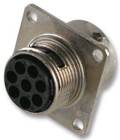 UT00104SH6 - Circular Connector, Souriau Trim Trio UT0 Series, Wall Mount Receptacle, 4 Contacts - SOURIAU-SUNBANK / EATON