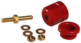 RP100GR. - TEST RECEPTACLE, PIN-RECEPTACLE, 100A, WW, RED - SUPERIOR ELECTRIC