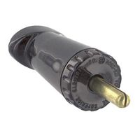 PP25GB. - TEST PLUG, PIN-PLUG, 25A, BLACK - SUPERIOR ELECTRIC