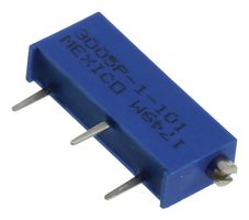 3005P-1-101 - TRIMMER POTENTIOMETER, 100 OHM 20TURN THROUGH HOLE - BOURNS