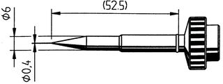 0612SDLF/SB - Soldering Iron Tip, Pencil, 0.4 mm - ERSA