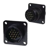 1-206455-2 - CIRCULAR CONNECTOR PLUG SIZE 23, 63 POSITION, PANEL - AMP - TE CONNECTIVITY
