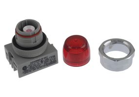 APW299D-R-24V - PANEL MOUNT INDICATOR, LED, 22MM, RED, 24V - IDEC