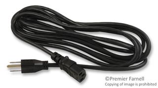 SPC19911 - POWER CORD, NEMA5-15P/IEC, 1FT, 10A, BLACK - PRO POWER