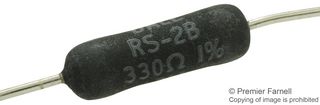 RS02B330R0FE12 - WIREWOUND RESISTOR, 330 OHM, 3W, 1% - VISHAY