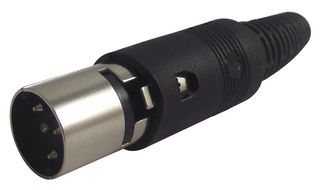 PSG01552 - DIN Audio / Video Connector, 3 Contacts, Plug, Cable Mount, Solder - PRO SIGNAL