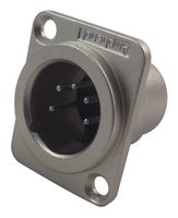 AC5MDZ - XLR Connector, 5 Contacts, Plug, Panel Mount, Silver Plated Contacts, Metal Body, AC - AMPHENOL SINE/TUCHEL