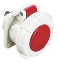 MP011096 - Industrial Pin & Sleeve Connector, MP-CEE, Socket, 3P+E, Panel Mount, Red, IP67, 32A, 400V - MULTICOMP PRO