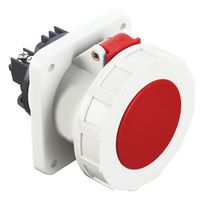 MP011109 - Industrial Pin & Sleeve Connector, MP-CEE, Socket, 3P+N+E, Panel Mount, Red, IP67, 63A, 400V - MULTICOMP PRO