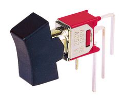 MP4MS1R102M7RES - Rocker Switch, Subminiature, On-None-On, SPDT, Non Illuminated, Through Hole, Black - MULTICOMP PRO
