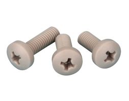MP014463 - Screw, Phillips, Pan Head, M6, PVDF (Polyvinylidene Fluoride), 16 mm Length - MULTICOMP PRO