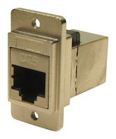MP-CP30722SM440 - In-Line Adapter, Cat6, Nickel Frame, Adapter, In-Line, RJ45, RJ45, MP Dual Slim Feedthrough Series - MULTICOMP PRO
