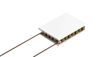 MP-APOT-023-06-075(0608)A-M1N - TE Cooler Module, 1.9 A, 2.7 V, 3.1 W, 1.29 ohm, 72.9 °C, 30 AWG Solid Bare Wire, 8.2 x 6 x 1.75mm - MULTICOMP PRO