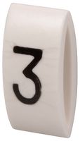MP015584 - Wire Marker, K-Type, Carrier, 3, Black, White, 6mm, 7 mm - MULTICOMP PRO