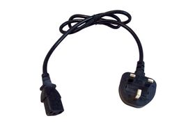 MP015753 - Mains Power Cord, UK Plug to IEC 60320 C13, 2 m, 10 A, Black - MULTICOMP PRO