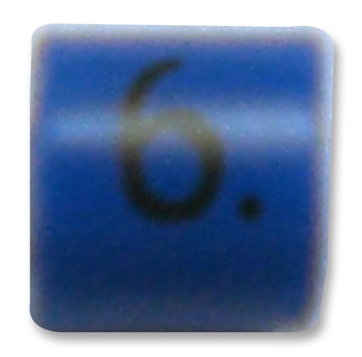 TE CONNECTIVITY Wire Markers - Clip Style 06161606 CABLE MARKER, 6, BLUE, PK100 TE CONNECTIVITY 141581 06161606