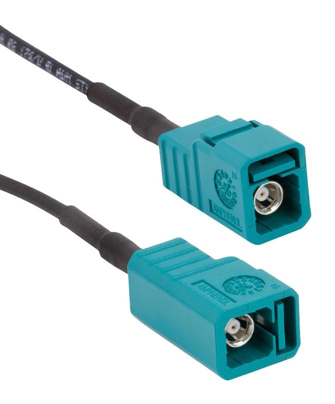 AMPHENOL RF RF - Coaxial 095FJZFJZSH-024 RF COAX CABLE, FAKRA JACK-JACK, 24" AMPHENOL RF 3649516 095FJZFJZSH-024