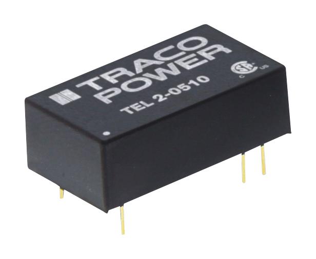 TEL 2-0521 CONVERTER, DC-DC, +/-5V, 2W TRACO POWER