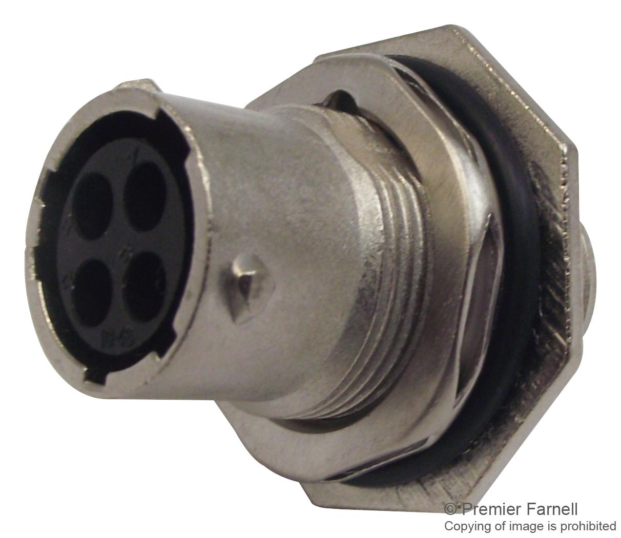 UT07104SH6 SOCKET HOUSING, JAM NUT, 4WAY SOURIAU-SUNBANK / EATON