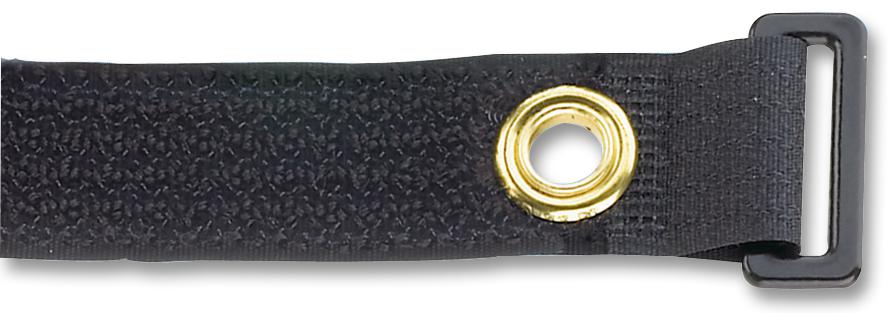 UGCTC3S-X0 HOOK & LOOP CABLE TIE, 305MM, BLACK,PK10 PANDUIT