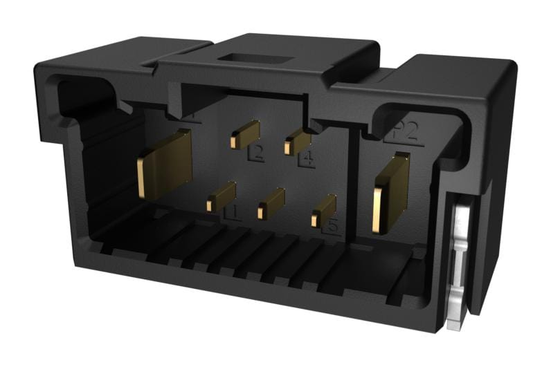 AMPHENOL ICC Plug & Socket 10162688-205202CLF CONNECTOR, R/A HEADER, 5S+2P, PCB AMPHENOL ICC 3879256 10162688-205202CLF