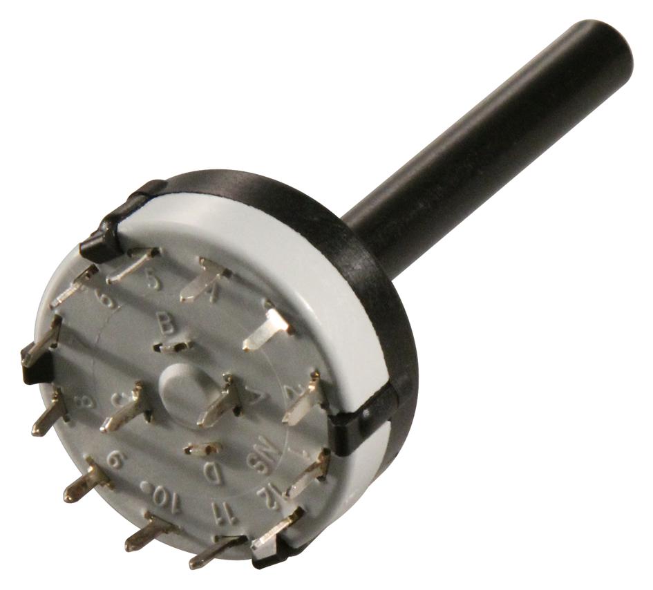 CK1044 ROTARY SWITCH, SP12T, 0.15A, 250VAC LORLIN