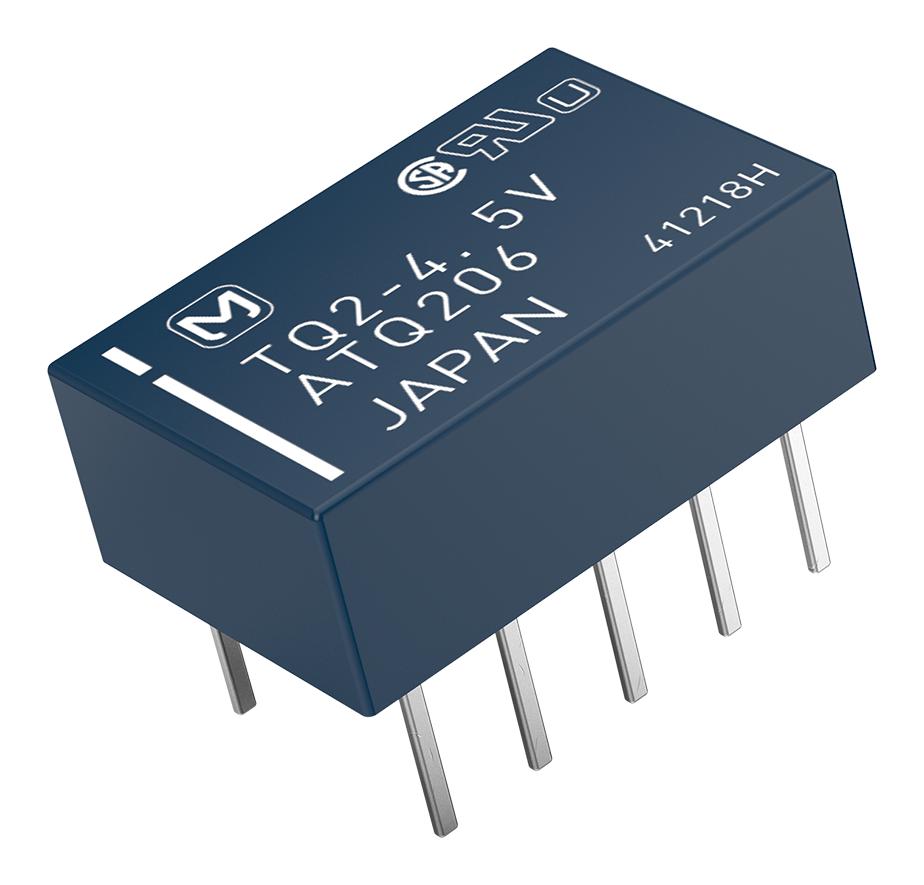 TQ2-12V RELAY, SIGNAL, DPDT, 30VDC, 1A PANASONIC
