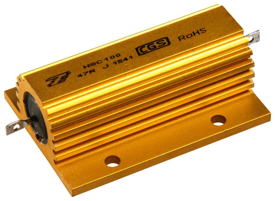 HSC10047RJ RESISTOR, 100W 5% 47R CGS - TE CONNECTIVITY