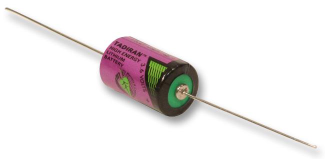 SL350P BATTERY, 1/2AA AXIAL 3.6V TADIRAN BATTERIES