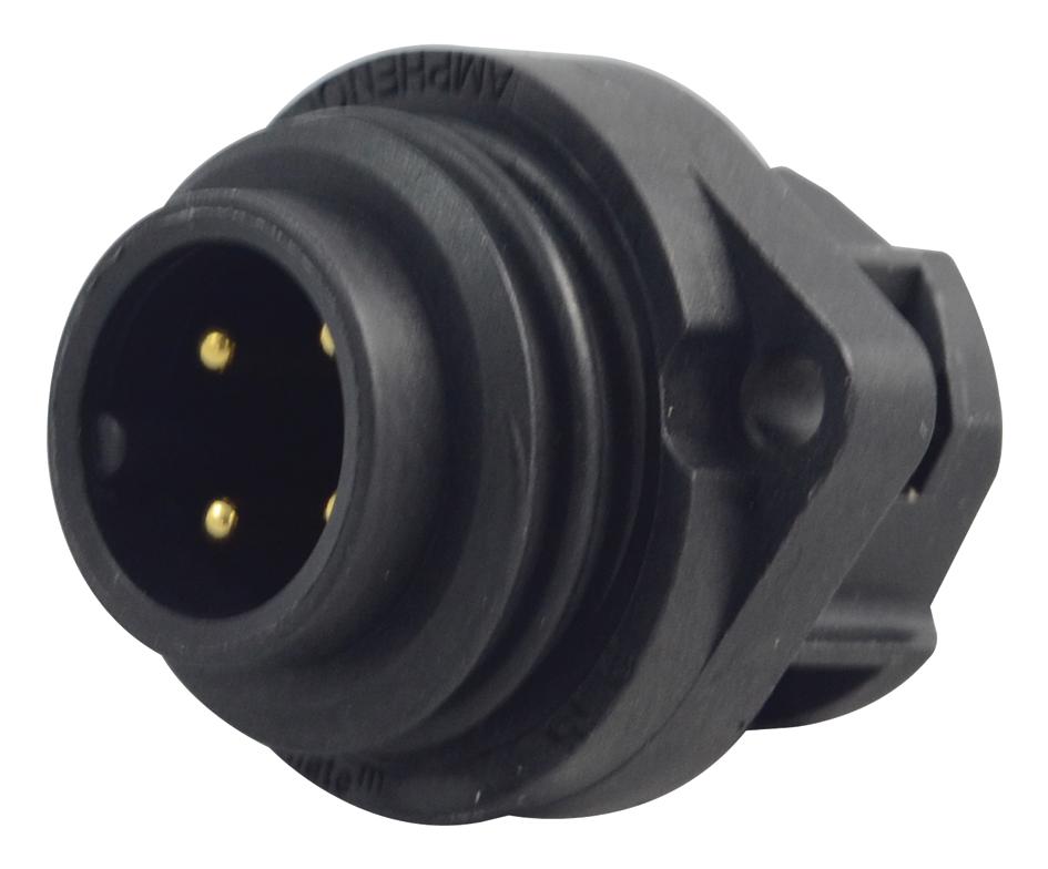 C016 20C003 200 12.. PLUG, PANEL, SCREW, AU, 3P+E WAY AMPHENOL SINE/TUCHEL