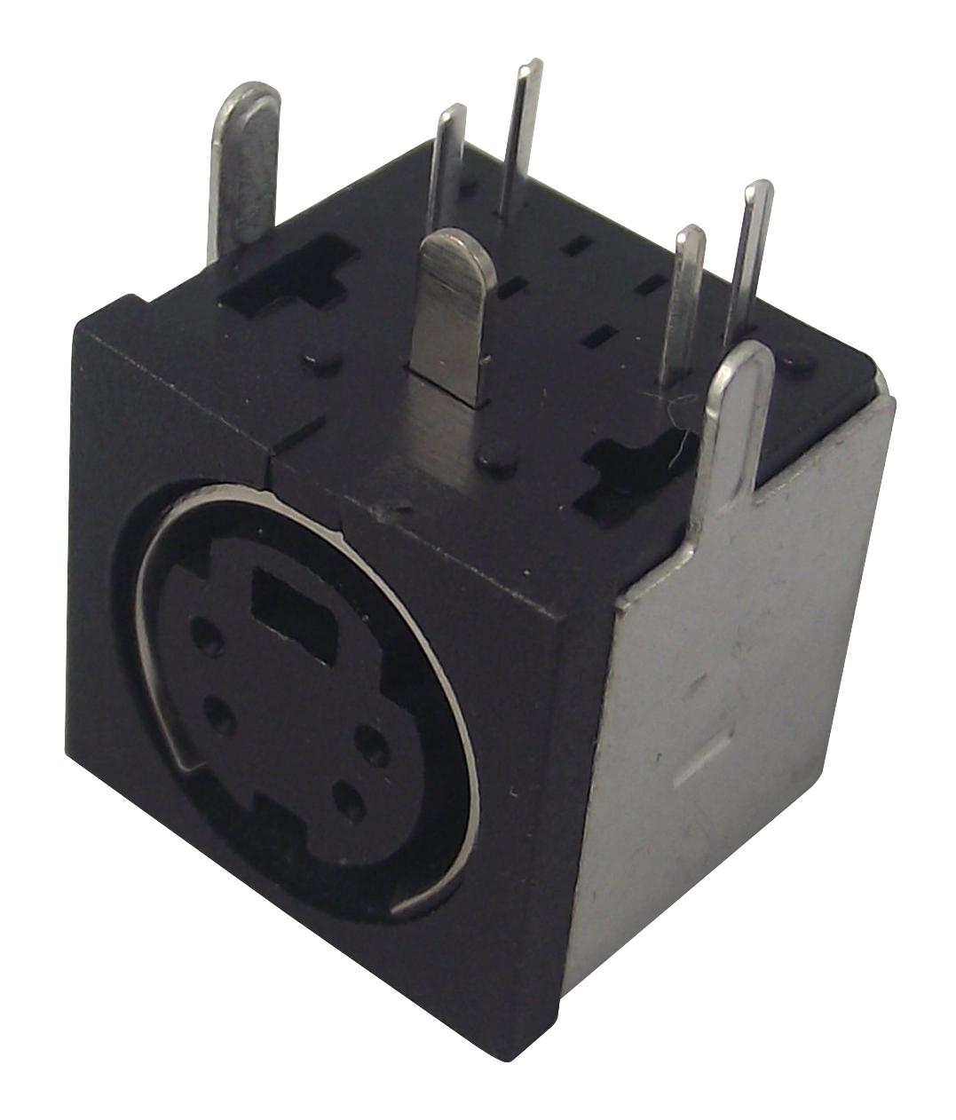 TM 0508 A/4 SOCKET, MINI-DIN, CHASSIS, 4WAY LUMBERG