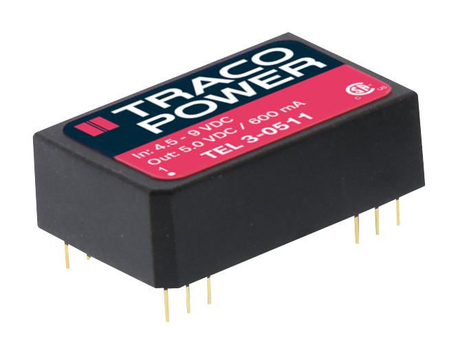 TEL 3-2012 CONVERTER, DC/DC, 3W, 12V TRACO POWER