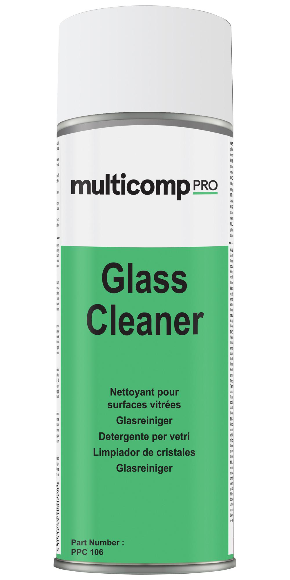 PPC106 CLEANER, GLASS/SCREEN, 400ML, AERO MULTICOMP PRO