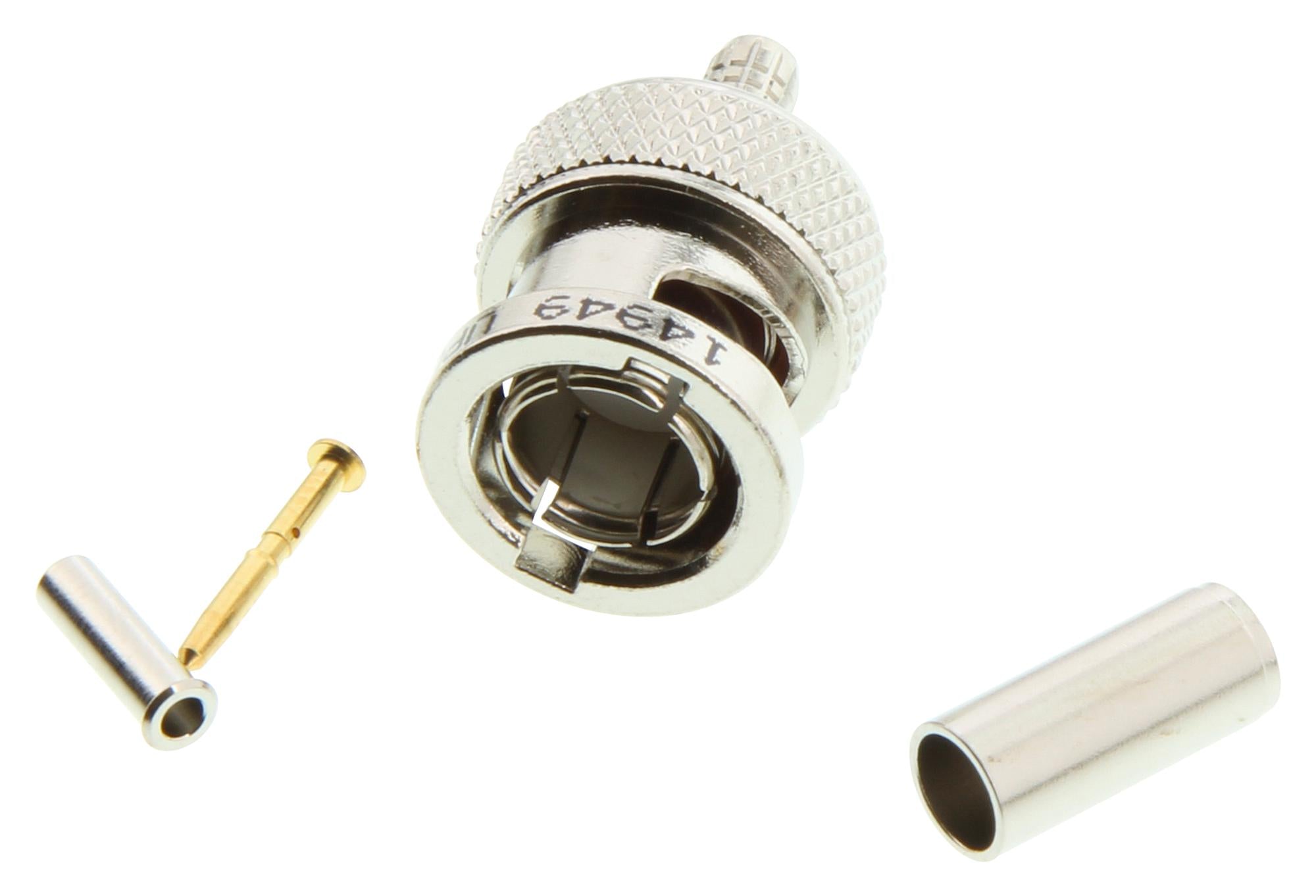 UPL220-004 RF COAXIAL, BNC, STRAIGHT PLUG, 75OHM TROMPETER - CINCH CONNECTIVITY