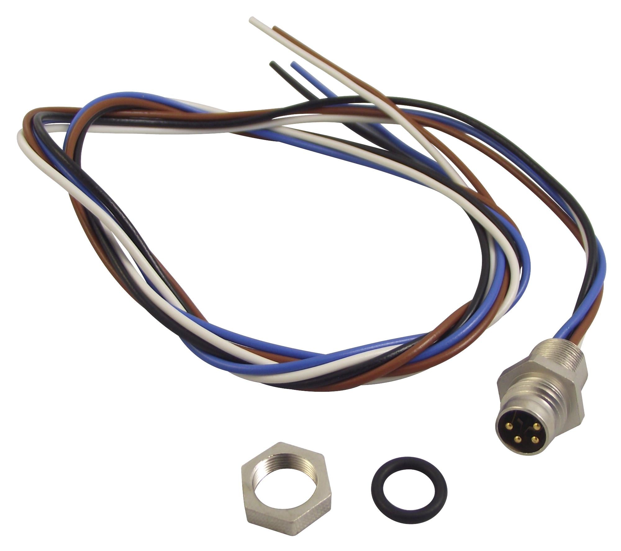 ELST 4408RVFM805 PLUG, PANEL, M8, 4WAY HIRSCHMANN