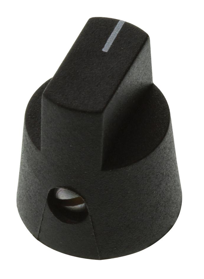 KX0606 KNOB, BLACK, 16.5MM X 14MM DIA BULGIN LIMITED