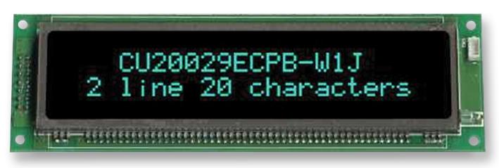 CU20029-UW1J VFD MODULE, 2X20, 9MM NORITAKE ITRON
