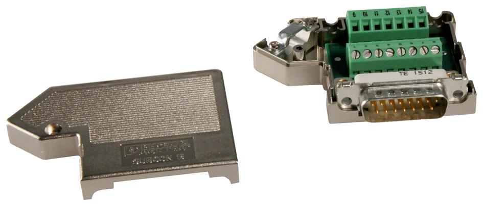 SUBCON 15/M-SH PLUG & BACKSHELL, D, 15WAY PHOENIX CONTACT