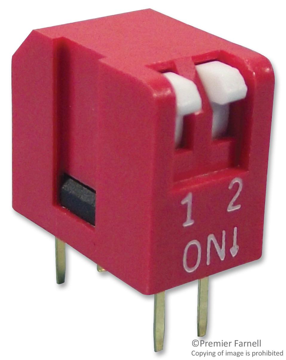 MCNDP-02V DIP SWITCH, 2POS, SPST-NO, PIANO KEY, TH MULTICOMP PRO