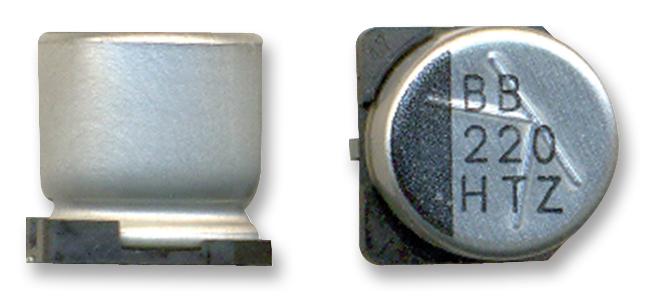 6.3TZV1000M8X10.5 CAP, 1000µF, 6.3V, RADIAL, SMD RUBYCON
