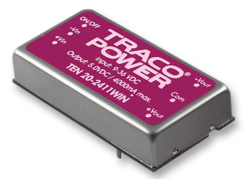 TEN 20-2411WIN CONVERTER, DC-DC, 5V, 20W TRACO POWER