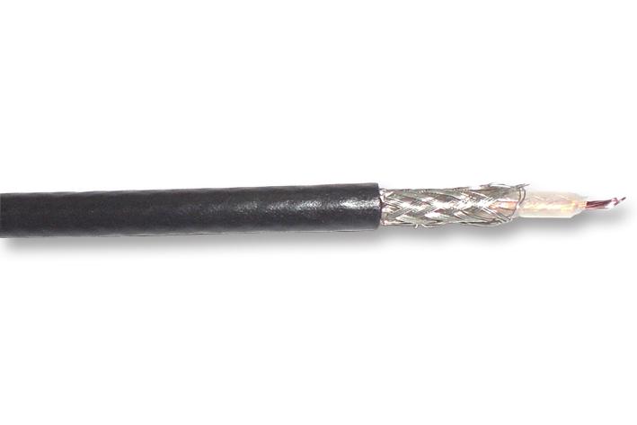 9058AC BK005 CABLE, COAX, RG58A/U, BLACK, 30.5M ALPHA WIRE
