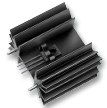 SK 129 63,5 STS HEAT SINK, EXTRUDED, PCB MOUNTING FISCHER ELEKTRONIK