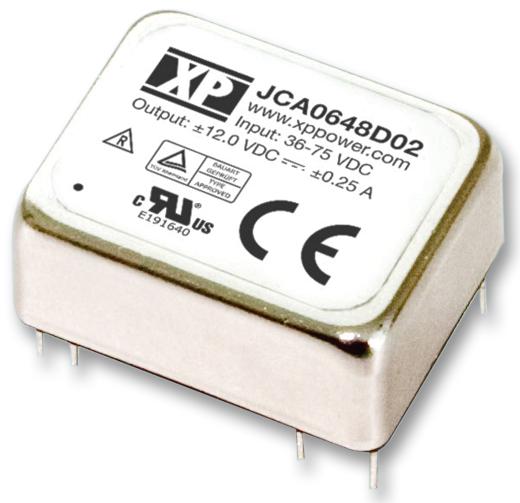 JCA0624D01 CONVERTER, DC/DC, 2O/P, 6W, +/-5V XP POWER