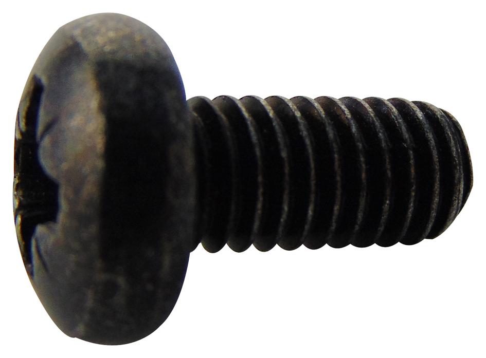 M612 PRSTMCB100- SCREW, POZI PAN, STEEL, BLK, M6X12,PK100 TR FASTENINGS