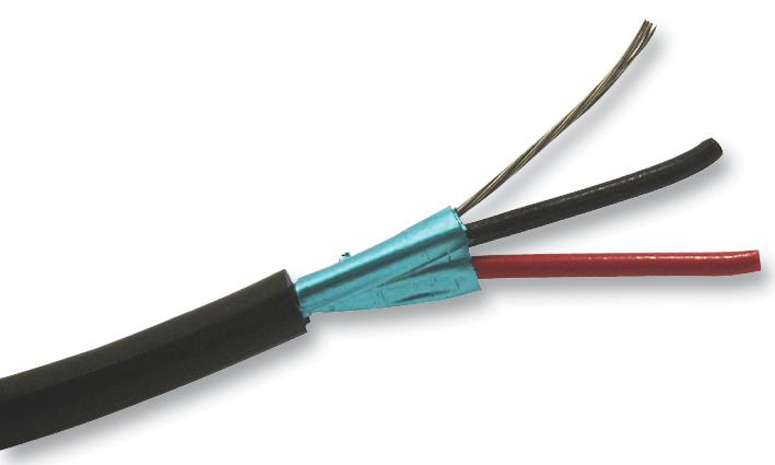 1503A 010U1000 CABLE, AUDIO, BLACK, 3.61MM, 304.8M BELDEN