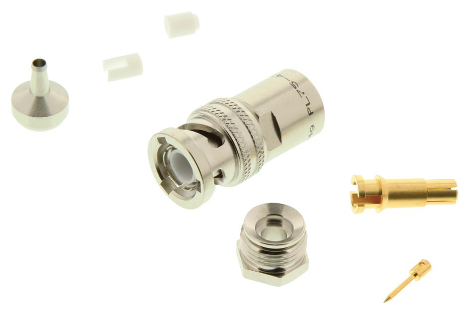 PL75-47 RF COAXIAL, TRIAXIAL, STRAIGHT PLUG TROMPETER - CINCH CONNECTIVITY