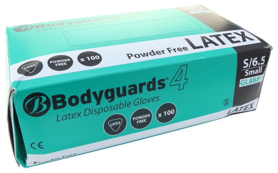 509-0015 LATEX GLOVE, SMALL, BX100, PK100 MULTICOMP